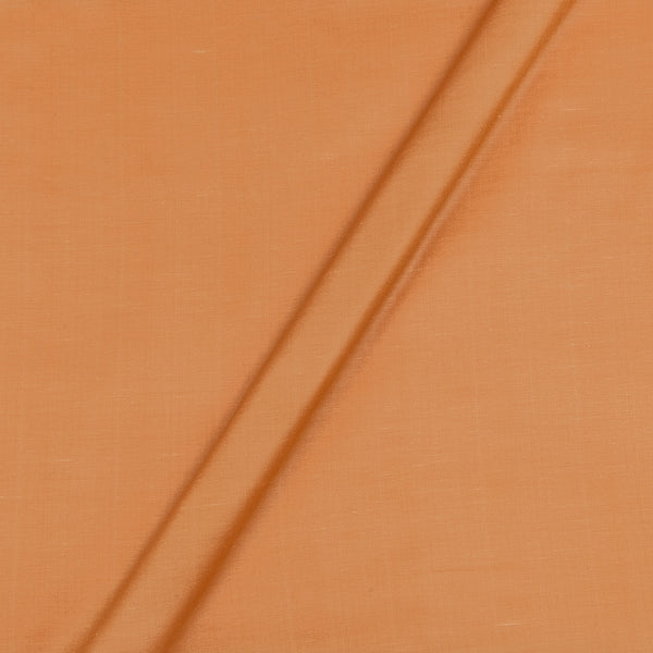 Poly Linen Satin Apricot Orange Colour Fabric freeshipping - SourceItRight