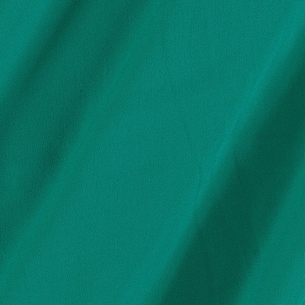 Flowy (Crepe Type) Heavy Quality Dyed Emerald Green Colour Poly Fabric freeshipping - SourceItRight