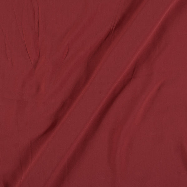 Flowy (Crepe Type) Heavy Quality Dyed Cranberry Colour Poly Fabric freeshipping - SourceItRight