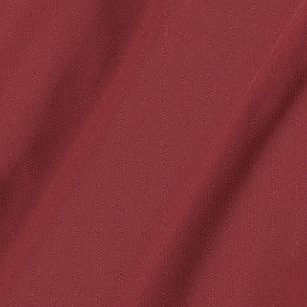 Flowy (Crepe Type) Heavy Quality Dyed Cranberry Colour Poly Fabric freeshipping - SourceItRight