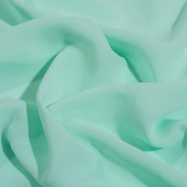 Flowy (Crepe Type) Heavy Quality Dyed Polyester Mint Colour Fabric freeshipping - SourceItRight