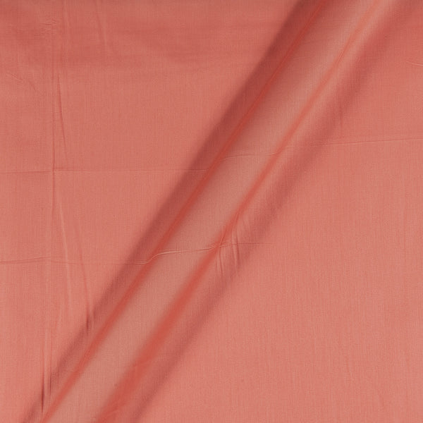 Cotton Satin Peach Colour 43 Inches Width Plain Dyed Fabric freeshipping - SourceItRight
