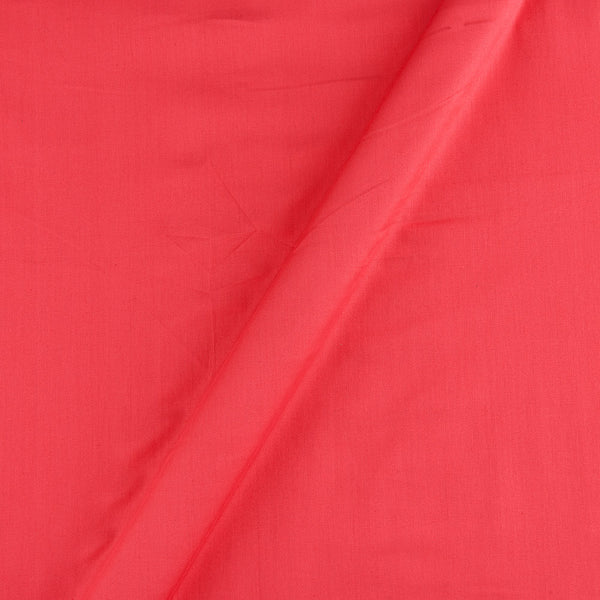 Buy Cotton Satin Sugar Coral Colour Plain Dyed Fabric 4197BJ Online