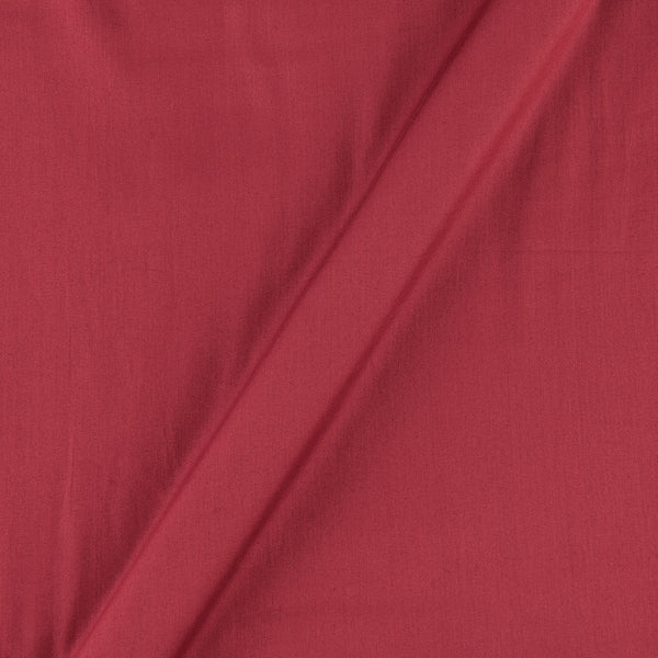 Cotton Satin Cherry Red Colour Plain Dyed Fabric Online 4197CU