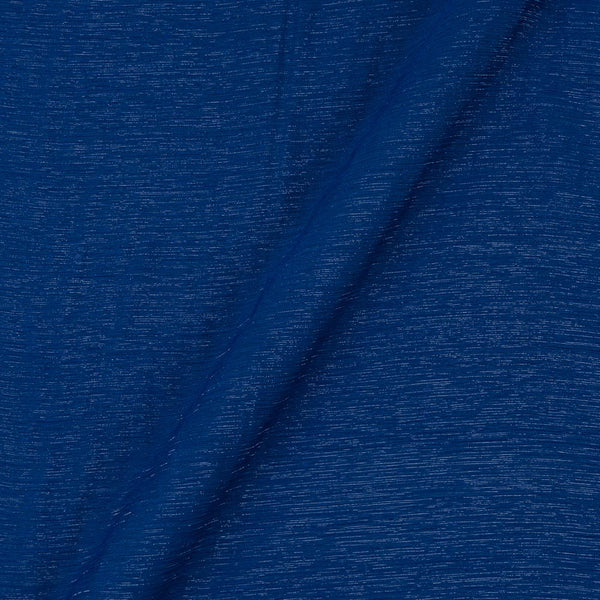 Wrinkle Shimmer Chiffon Royal Blue Colour 62 Inches Width Imported Fabric freeshipping - SourceItRight