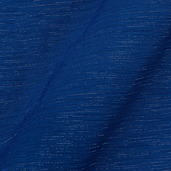 Wrinkle Shimmer Chiffon Royal Blue Colour 62 Inches Width Imported Fabric freeshipping - SourceItRight