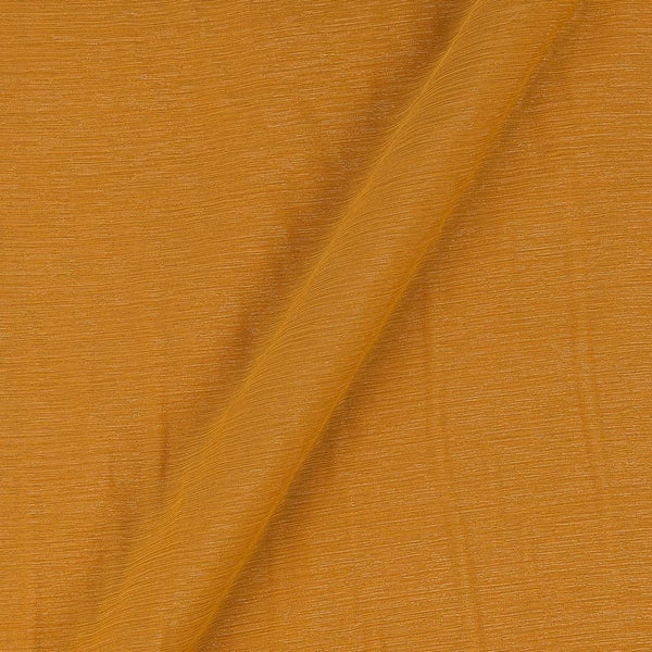 Wrinkle Shimmer Chiffon Mustard Colour 62 Inches Width Imported Fabric freeshipping - SourceItRight