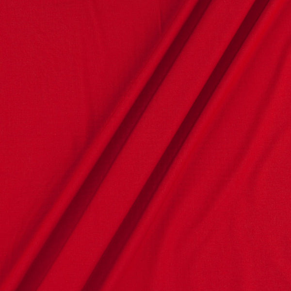 Buy Lizzy Bizzy Poppy Red Colour Plain Dyed Fabric Online 4212BK 