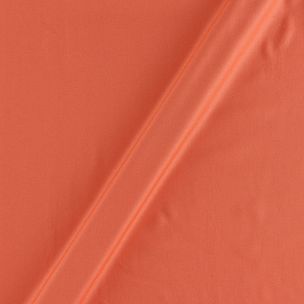 Viscose Satin Peach Pink Colour Plain Dyed Fabric 4214K