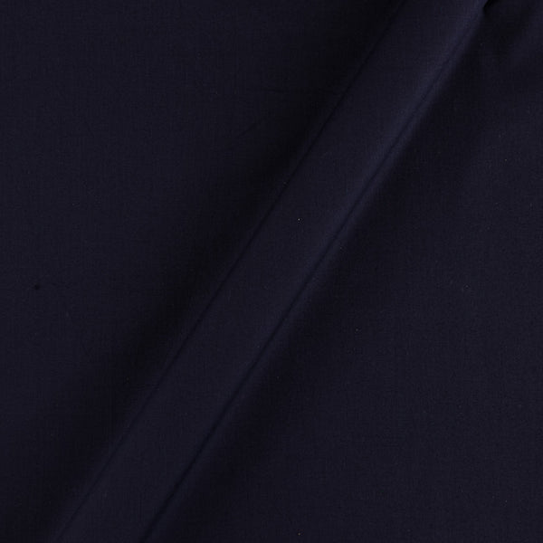 Poplin Cotton Midnight Blue Colour Plain Dyed Fabric 4215X