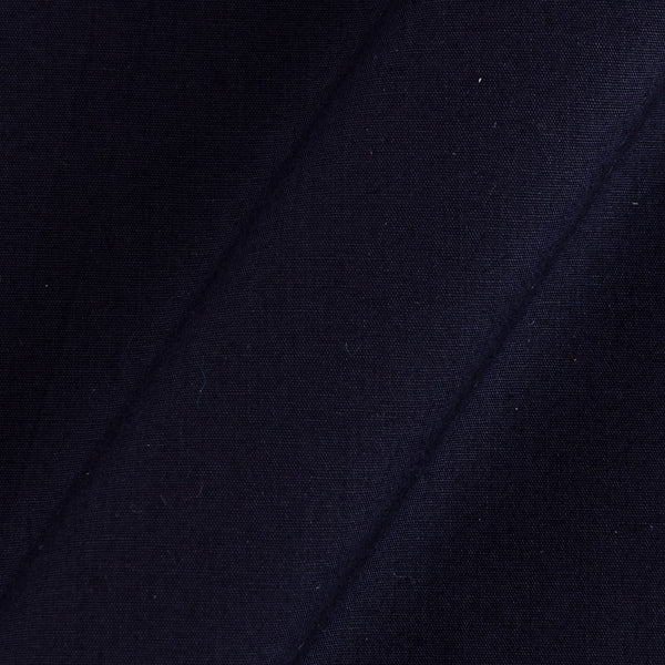 Poplin Cotton Midnight Blue Colour Plain Dyed Fabric 4215X
