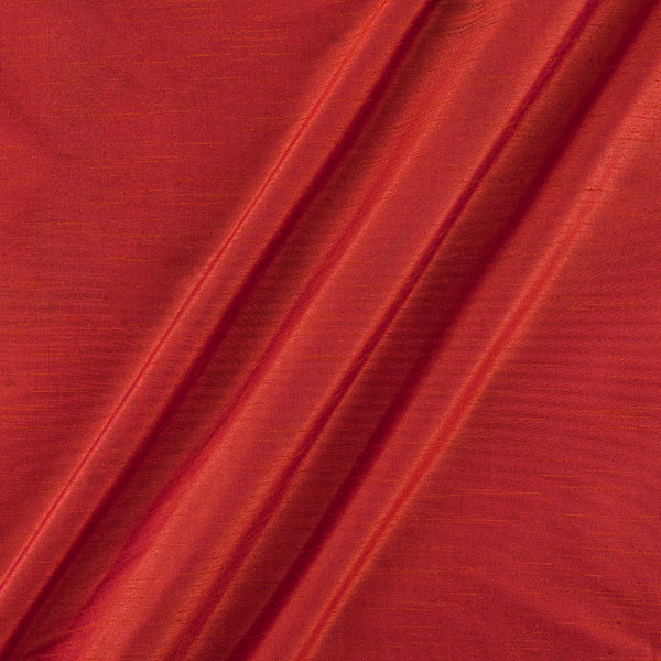 Banarasi Raw Silk [Artificial Dupion] Orange X Pink Cross Tone Dyed Fabric 4216AI
