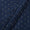 Artificial Raw Silk Midnight Blue Colour Butti Jacquard Fabric freeshipping - SourceItRight