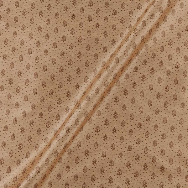 Banarasi Silk Feel Beige Gold Colour 56 inches Width Jacquard Fabric freeshipping - SourceItRight
