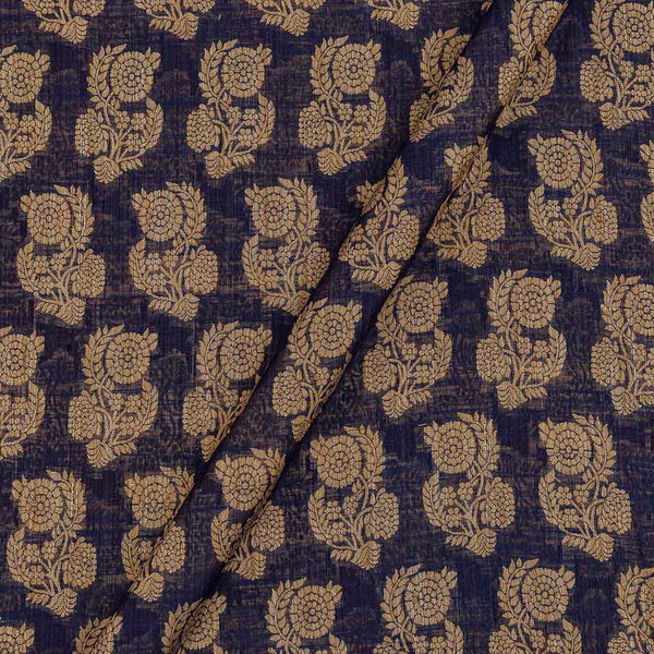 Chanderi Feel Violet Colour Floral Pattern Fancy Jacquard Fabric 7001KQ