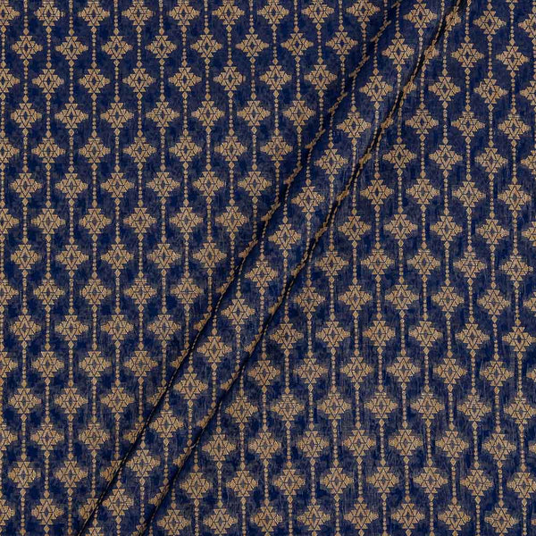 Buy Chanderi Feel Violet Colour Geometric Pattern Fancy Jacquard Fabric 7002BL Online