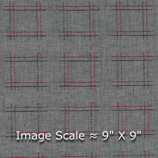 Cotton Grey Colour 42 Inches Width Zari Checks Jacquard Fabric freeshipping - SourceItRight