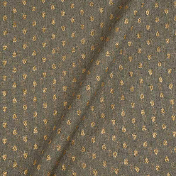 Buy Chanderi Feel Rapier Jacquard Grey Colour Fancy Fabric 7028AM Online
