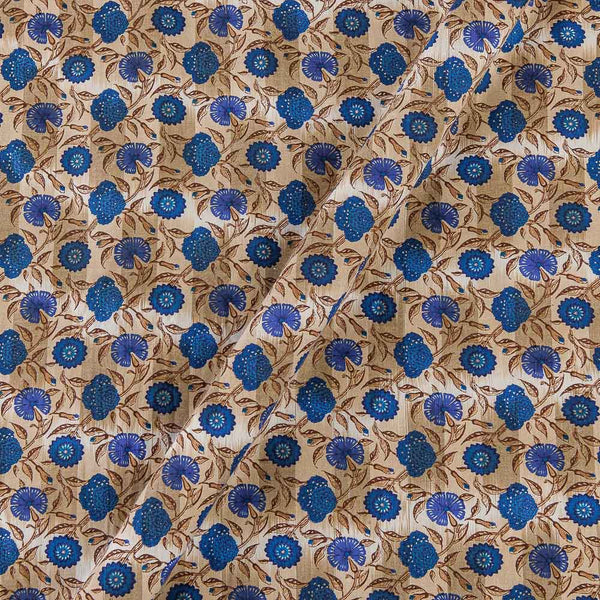 Buy Beige Colour Floral Jaal Print South Cotton Fabric Online 9050AT