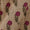 Premium Floral Butti Print on Beige Colour Matka Feel Lurex Fabric Online 9051A2