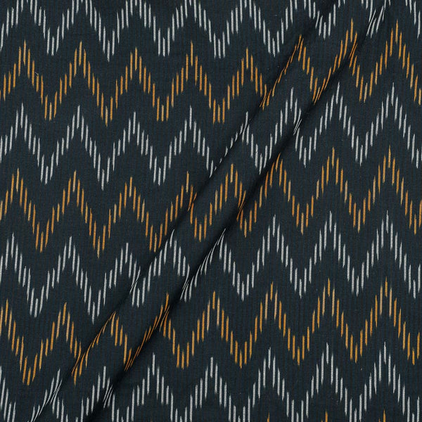 Cotton Ikat Black Colour 43 Inches Width Fabric freeshipping - SourceItRight