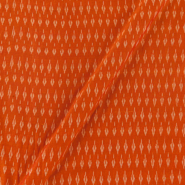 Mercerised Cotton Ikat Orange X Red Cross Tone Fabric Online 9151EC