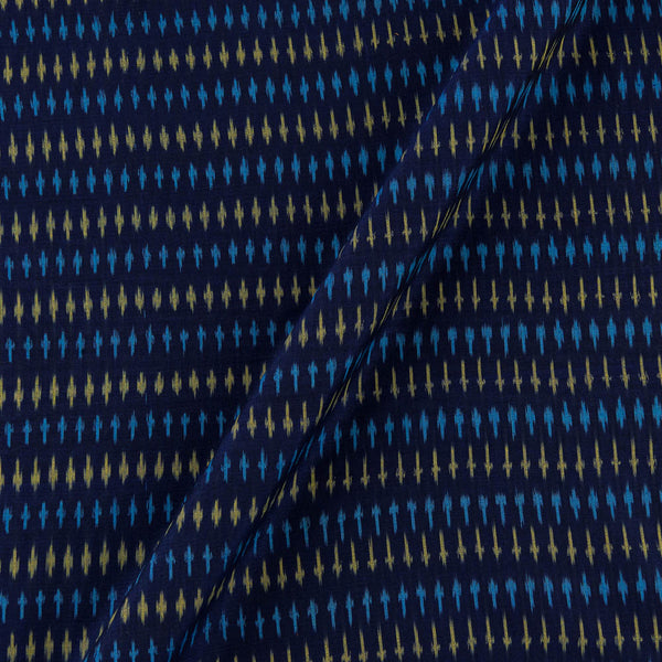 Mercerised Cotton Ikat Violet Blue Colour Fabric Online 9151GS