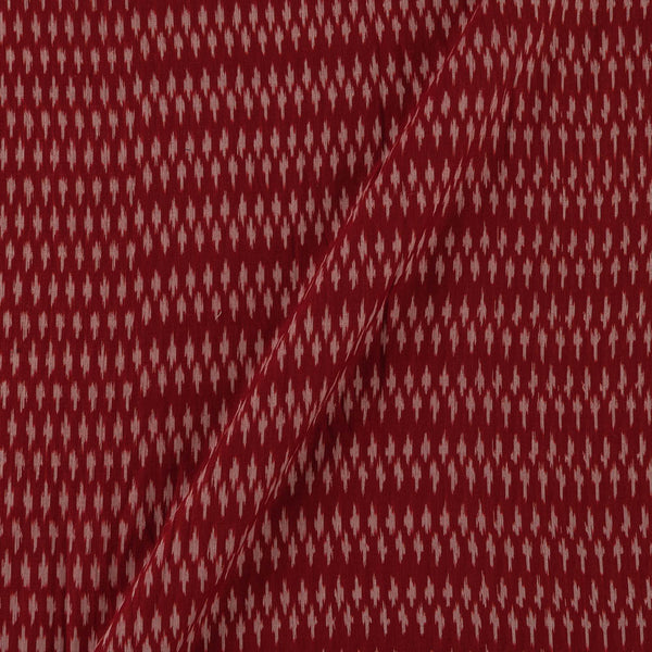 Mercerised Cotton Ikat Maroon X Black Cross Tone Fabric Online 9151HP