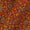 Buy Georgette Brick Colour Floral Jaal Print Fabric Online 9253E