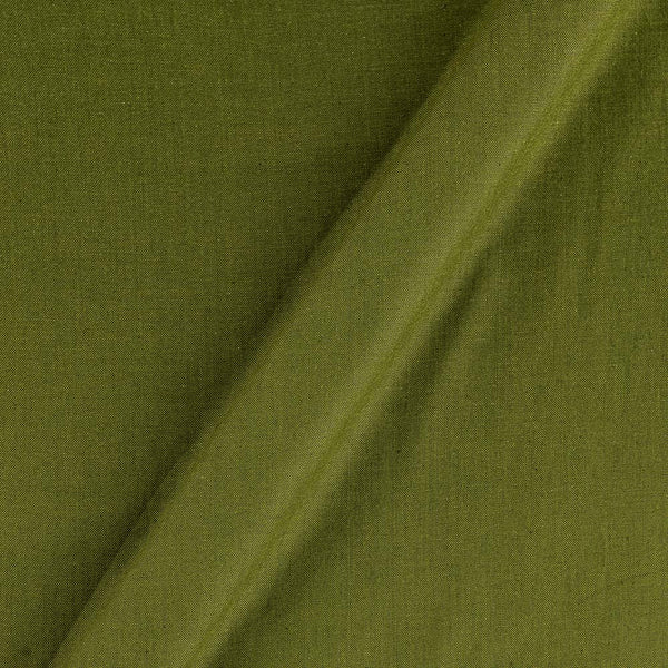 Two Ply Cotton Moss Green Handloom Fabric Online 9277DX