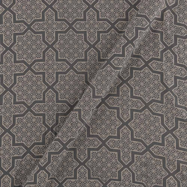 Cotton Grey Colour Geometric Print Fabric 9347CN Online
