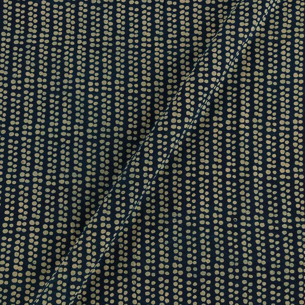 Dabu Cotton Indigo Colour Geometric Block Print Fabric 9350P