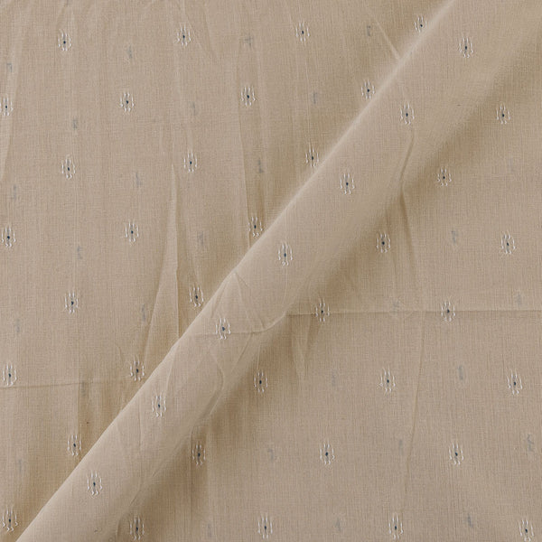 Cotton Jacquard Butti Off White Colour Washed Fabric Online 9359AFR5