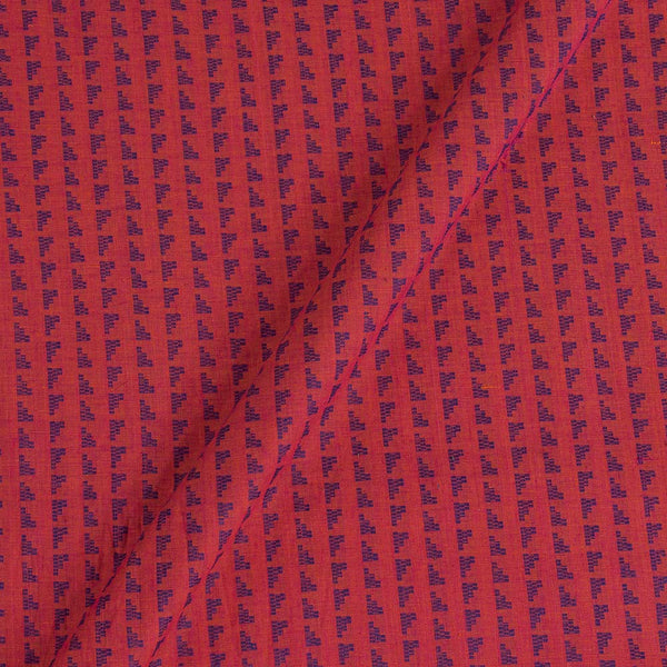 Cotton Self Jacquard Coral Colour  43 Inches Width Geometric Washed Fabric freeshipping - SourceItRight