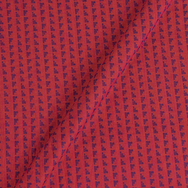 Cotton Self Jacquard Coral Colour 43 Inches Width Geometric Washed Fabric freeshipping - SourceItRight