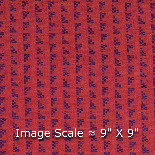Cotton Self Jacquard Coral Colour 43 Inches Width Geometric Washed Fabric freeshipping - SourceItRight