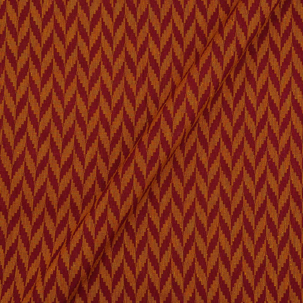 Cotton Jacquard Maroon Colour Washed Fabric Online 9359VX