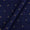 Spun Dupion Deep Blue Colour Golden Butta Fabric 9363S