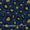 Buy Dark Blue Colour Abstract Pattern Block Print Dabu Cotton Fabric Online 9383DC