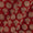 Cotton Authentic Bagru Brick Red Colour Floral Block Print Fabric 9421AG Online