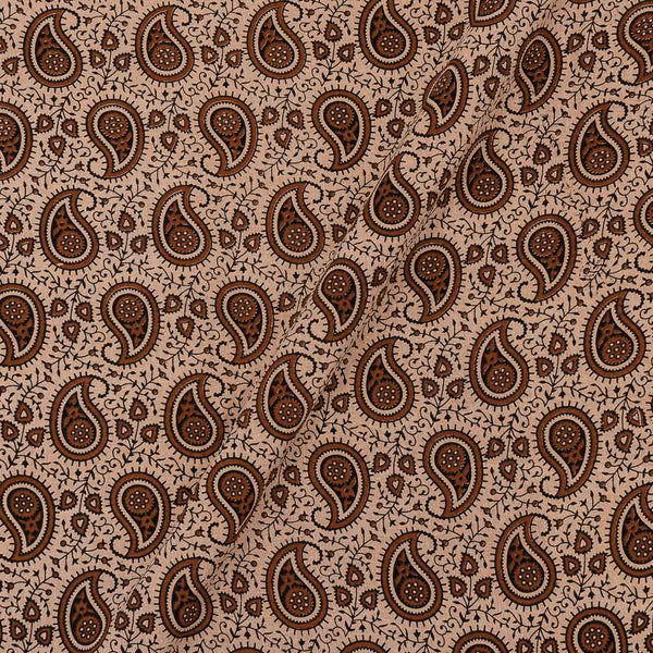 Gamathi Cotton Natural Dyed  Paisley Print Off White Colour 45 Inches Width Fabric freeshipping - SourceItRight