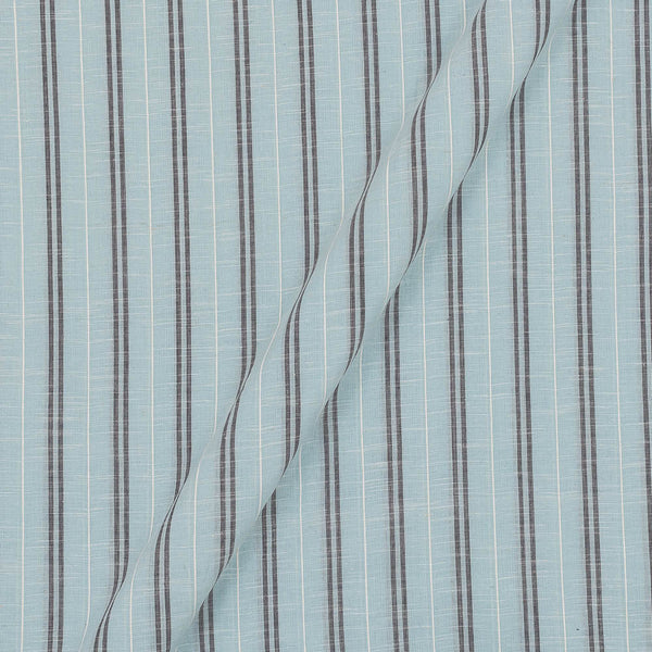 Slub Cotton Pale Aqua Colour 42 Inches Width Striped Fabric freeshipping - SourceItRight