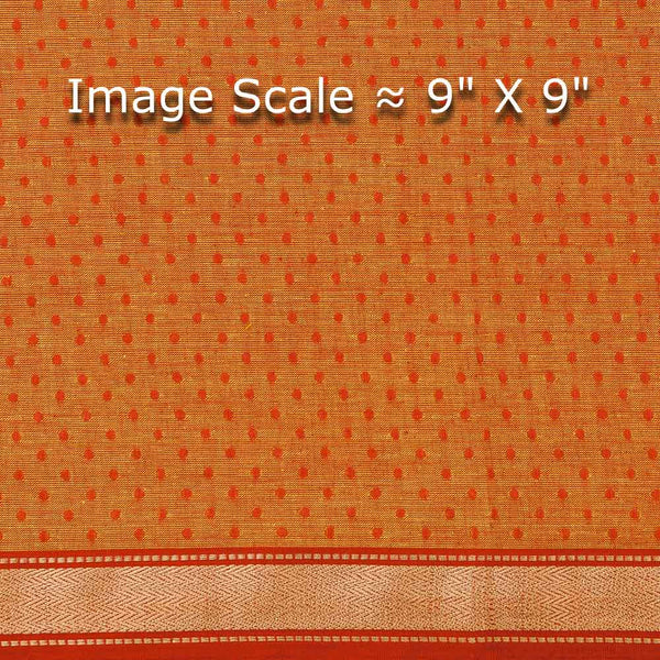 South Cotton Orange Two Tone Two Side Gold Border 40 Inches Width Fabric freeshipping - SourceItRight