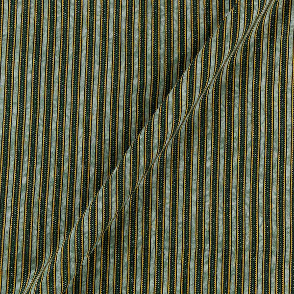 Cotton Green Colour Geometric Print Fabric Online 9562AQ2