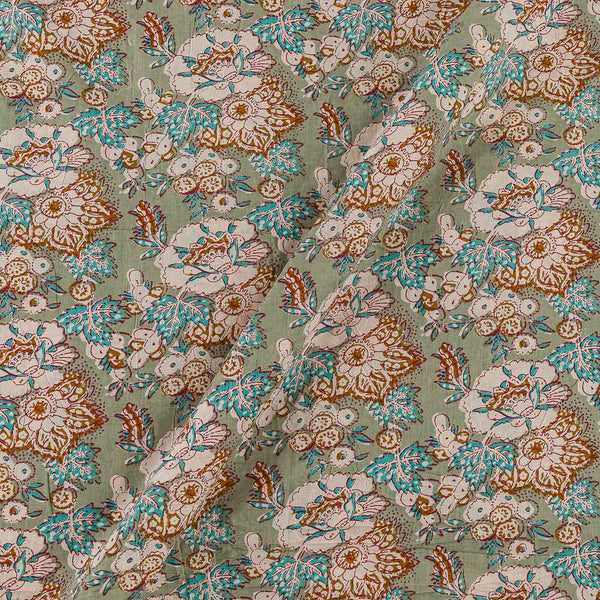 Cotton Laurel Colour Floral Jaal Print Fabric Online 9562AV