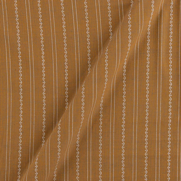 Floral Bale Design Beige X Grey Cross Tone Jacquard Stripes Dobby Cotton Washed Fabric Online 9572W