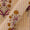Slub Cotton Cream Colour Stripes with Floral Butta Print Fabric Online 9589I