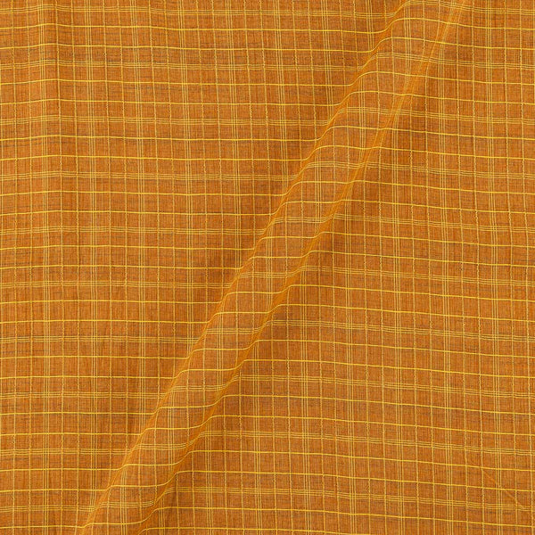 Cotton Mustard Orange Colour Doria Checks Cotton Fabric freeshipping - SourceItRight