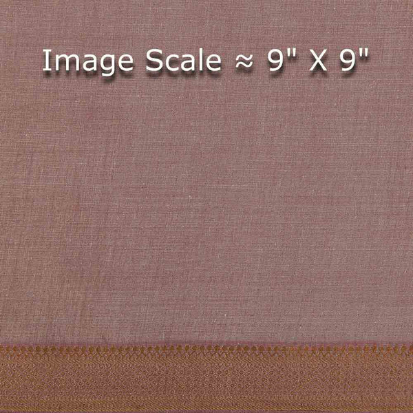 Mangalgiri Cotton Dusty Rose Two Tone Nizam Zari Border Fabric freeshipping - SourceItRight