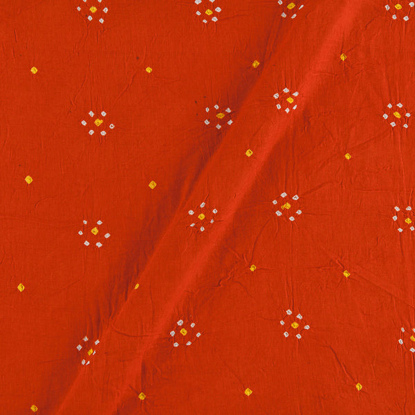 Cotton Satin Fanta Orange Colour Bandhani 40 inches Width Fabric freeshipping - SourceItRight